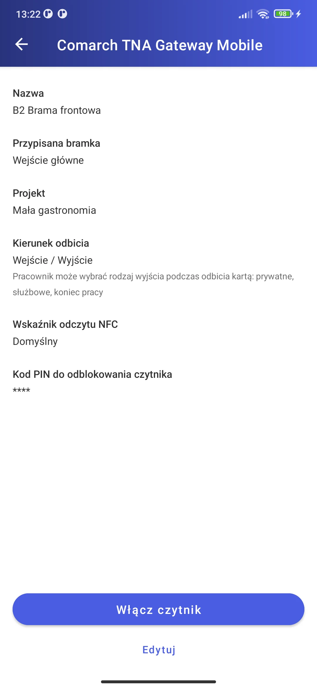 Comarch TNA Gateway Mobile screenshot